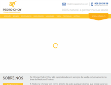 Tablet Screenshot of clinicaspedrochoy.com